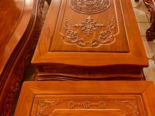 Bộ Bàn ghế Hoàng Gia 6 món gỗ hương đỏ (anh Thái - Hà Nội) 8 bàn Hoàng Gia gỗ hương đá (anh Thái - Hà Nội)