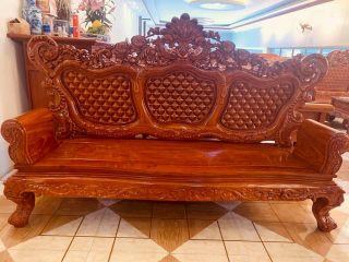 Bộ Bàn ghế Hoàng Gia 6 món gỗ hương đỏ (anh Thái - Hà Nội) 7 Bo Ban ghe Hoang Gia go huong da anh Thai Ha Noi 4