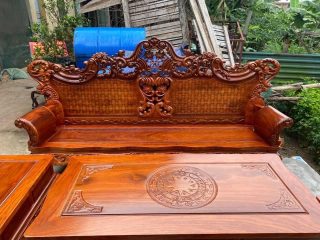 Bộ Hoàng Gia gỗ gõ đỏ 6 món (anh Năm - Hà Nội)