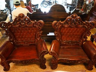 Bộ Hoàng Gia gỗ hương đỏ 8 món (chú Thái - Hà Nam) 8 GHếBộ Hoàng Gia gỗ hương đỏ (chú Thái - Hà Nam)