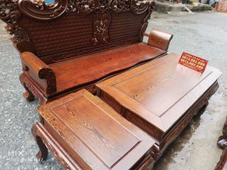 Bộ Hoàng Gia gỗ mun đuôi công (chú Vinh - Thái Bình)