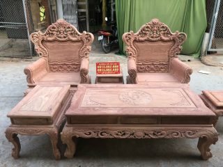 Bộ Hoàng Gia gỗ hương đỏ (anh Bình - Phú Thọ)