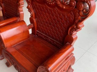 ghế ngắn Hoàng Gia gỗ hương đỏ (chú Đô - Hà Nội)