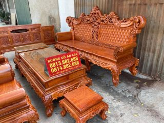 Bộ hoàng Gia gỗ gõ đỏ (anh Hoan - Ninh Bình)
