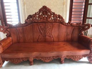 Bộ hoàng Gia gỗ hương đá (anh Bình - Hà Nội)