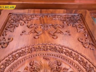 Chi tiết hoạ tiết trang trí mặt bàn