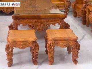 Bộ Bàn Ghế Hoàng Gia Louis Gỗ Gõ Đỏ Mẫu Tân Cổ Điển (Bác Trung - Yên Bái) 17 Bo Ghe Hoang Gia Go Go Do Mau Tan Co Dien 1
