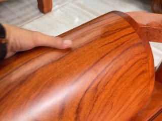 Bộ hoàng gia 6 món gỗ hương đá đục hai mặt của bác Lâm (Thái Nguyên) 39 Bo ban ghe huong gia go huong da anh Lam 2