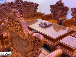 Bộ bàn ghế louis hoàng gia 10 món tay đặc nguyên khối gỗ hương đá (Anh Nam - Hải Phòng) 34 Bo ban ghe louis hoang gia 10 mon tay dac nguyen khoi go huong da anh Nam Hai Phong 2