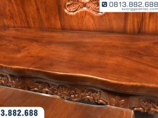 Mặt ghế dài liền tấm dày 10cm bo cong uyển chuyển