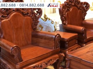 Bộ ghế hoàng gia gỗ hương đá 10 món (Anh Nam - Quảng Bình) 74 Dáng ghế được thiết kế phù hợp với dáng ngồi người Việt