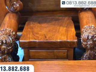 Bộ bàn ghế hoàng gia nguyên khối gỗ hương đá Vip 10 món (Chú Lương - Hải Phòng) 40 Bo ghe hoang gia nguyen khoi go huong da Vip 10 mon 1