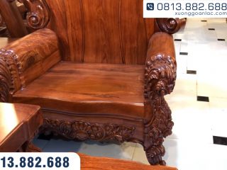 Bộ bàn ghế hoàng gia nguyên khối gỗ hương đá Vip 10 món (Chú Lương - Hải Phòng) 53 Bo ghe hoang gia nguyen khoi go huong da Vip 10 mon 14