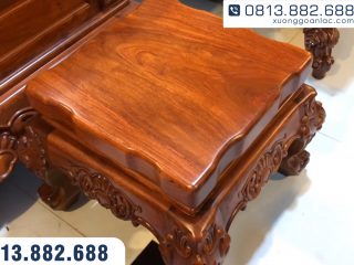 Bộ bàn ghế hoàng gia nguyên khối gỗ hương đá Vip 10 món (Chú Lương - Hải Phòng) 72 Bo ghe hoang gia nguyen khoi go huong da Vip 10 mon 33