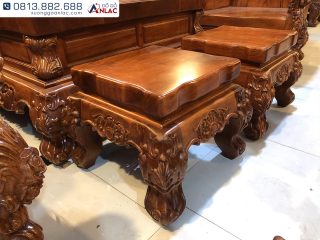 Bộ bàn ghế hoàng gia nguyên khối gỗ hương đá Vip 10 món (Chú Lương - Hải Phòng) 44 Bo ghe hoang gia nguyen khoi go huong da Vip 10 mon 5