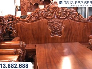 Bộ bàn ghế hoàng gia nguyên khối gỗ hương đá Vip 10 món (Chú Lương - Hải Phòng) 46 Bo ghe hoang gia nguyen khoi go huong da Vip 10 mon 7