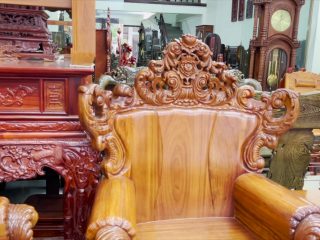 Bộ Luois Hoàng Gia Tan Co Dien Gỗ Gõ Dỏ 10 Mon ghe don 13 scaled