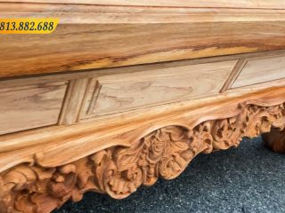 MẪU HOÀNG GIA MỚI LÀM THEO YÊU CẦU CỰC ĐẸP 54 Yếm dạ bộ bàn được chạm lan tây uốn lượn