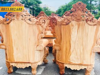 MẪU HOÀNG GIA MỚI LÀM THEO YÊU CẦU CỰC ĐẸP 59 Cả 4 ghế đơn đều được làm kỹ cả mặt sau
