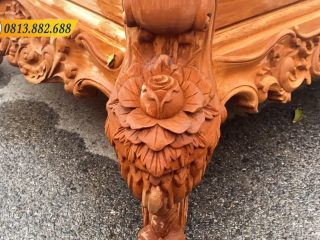 MẪU HOÀNG GIA MỚI LÀM THEO YÊU CẦU CỰC ĐẸP 61 Chân ghế đơn 18cm đục hoa hồng đẹp mắt