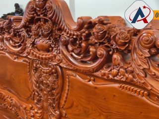 Chương ghế tựa ghế đục hoa lá tây sắc nét