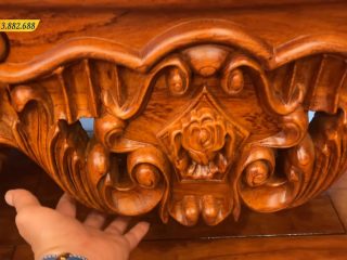 Dạ yếm dày khủng khiếp 7cm, đục sâu, đục nét