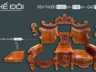 Kết cấu ghế đôi