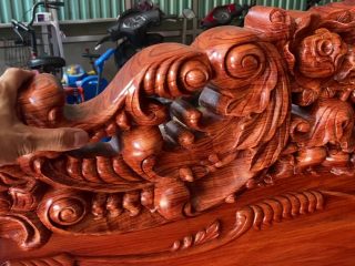 Hoạ tiết hoa lá tây đục sâu, đục nổi 3D