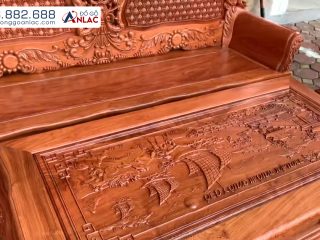 Bộ Louis Hoàng Gia gỗ hương đá chân 14 (Anh Tiến - Phú Thọ) 18 louis hoang gia go huong da chan 14 5