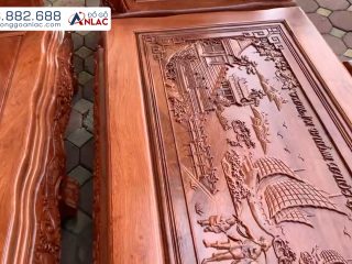 Bộ Louis Hoàng Gia gỗ hương đá chân 14 (Anh Tiến - Phú Thọ) 19 louis hoang gia go huong da chan 14 6