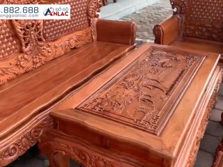 Bộ Louis Hoàng Gia gỗ hương đá chân 14 (Anh Tiến - Phú Thọ) 20 louis hoang gia go huong da chan 14 7