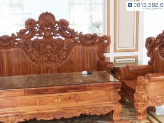 Bo Ban Ghe Hoang Gia 6 mon Nguyen Khoi Go Go Do Anh Tien VInh Long 2