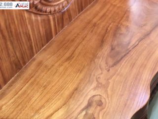 Mặt ghế dài nguyên tấm dày 10cm, vân neo lựa tuyển