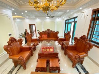 Bộ Bàn Ghế Louis Hoàng Gia Đại Nguyên Khối Gỗ Hương Đá (anh Lâm - Nam Định) 41 Bo Ban Ghe Luois Hoang Gia Dai Nguyen Khoi Go Huong Da 3