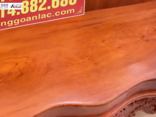 Bộ Bàn Ghế Louis Hoàng Gia Đại Nguyên Khối Gỗ Hương Đá (anh Lâm - Nam Định) 28 Mặt ghế dày 10cm hàng chọn gỗ, chọn vân lựa tuyển