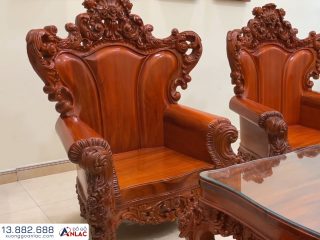 Bộ Ghế Hoàng Gia Louis 6 Món Gỗ Gõ Đỏ (cô Lan - Hà Nội) 42 Bo Ghe Hoang Gia Louis 6 Mon Go Go Do co Lan Ha Noi 14