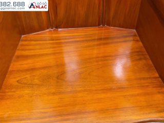 Bộ Ghế Hoàng Gia Louis 6 Món Gỗ Gõ Đỏ (cô Lan - Hà Nội) 43 Mặt ghế đơn veo lựa tuyển, vân chun đẹp mê