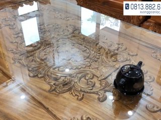 Bộ bàn ghế Louis Hoàng Gia gỗ gõ đỏ nguyên khối (bác Tân - Quốc Oai) 58 Bo ban ghe Hoang Gia go go do van lien tam bac Tan Quoc Oai 27