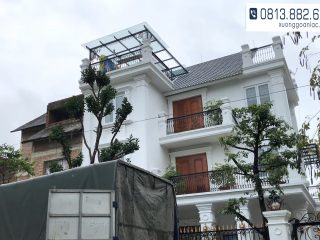 Bộ bàn ghế Louis Hoàng Gia gỗ gõ đỏ nguyên khối (bác Tân - Quốc Oai) 39 Căn biệt thự nhà vườn hoành tráng nhà bác Tân