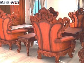 Siêu phẩm bàn ghế Royal Hoàng Gia Louis gõ đỏ 10 món đẹp như tranh vẽ (anh Dũng - Biên Hoà) 24 Sieu pham Hoang Gia Louis son mau tranh ve 11