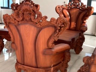 Siêu phẩm bàn ghế Royal Hoàng Gia Louis gõ đỏ 10 món đẹp như tranh vẽ (anh Dũng - Biên Hoà) 25 Sieu pham Hoang Gia Louis son mau tranh ve 12