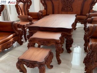 Siêu phẩm bàn ghế Royal Hoàng Gia Louis gõ đỏ 10 món đẹp như tranh vẽ (anh Dũng - Biên Hoà) 27 Sieu pham Hoang Gia Louis son mau tranh ve 14