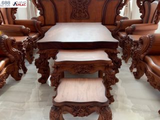 Siêu phẩm bàn ghế Royal Hoàng Gia Louis gõ đỏ 10 món đẹp như tranh vẽ (anh Dũng - Biên Hoà) 28 Sieu pham Hoang Gia Louis son mau tranh ve 15