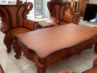 Siêu phẩm bàn ghế Royal Hoàng Gia Louis gõ đỏ 10 món đẹp như tranh vẽ (anh Dũng - Biên Hoà) 22 Sieu pham Hoang Gia Louis son mau tranh ve 8