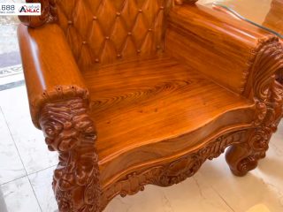 Mặt ghế dày 10cm chọn gỗ chọn vân lựa tuyển