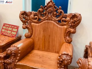 Bộ bàn ghế LOUIS HOÀNG GIA gỗ hương đá (anh Tiến, Hải Dương) 32 bàn ghế LOUIS HOÀNG GIA đẹp