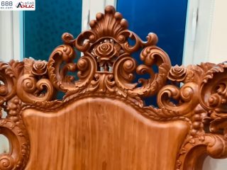 Bộ bàn ghế LOUIS HOÀNG GIA gỗ hương đá (anh Tiến, Hải Dương) 31 bộ bàn ghế LOUIS HOÀNG GIA đục hao lan tây