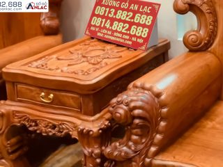 Bộ bàn ghế LOUIS HOÀNG GIA gỗ hương đá (anh Tiến, Hải Dương) 26 bộ bàn ghế LOUIS HOÀNG GIA gỗ hương đá