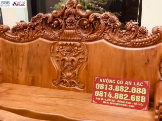 Bộ bàn ghế LOUIS HOÀNG GIA gỗ hương đá (anh Tiến, Hải Dương) 39 bộ bàn ghế LOUIS HOÀNG GIA gỗ hương đá