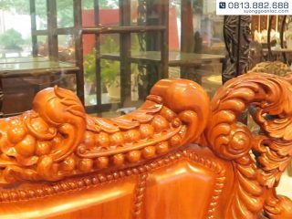 bộ bàn ghế hoàng gia đục chạm sắc nét